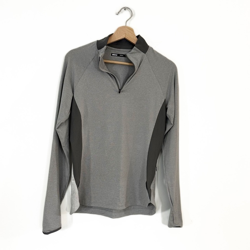 REI Co-op Active Pursuit Gray 1/4 Zip Pullover Shirt Baselayer Active Outdoors